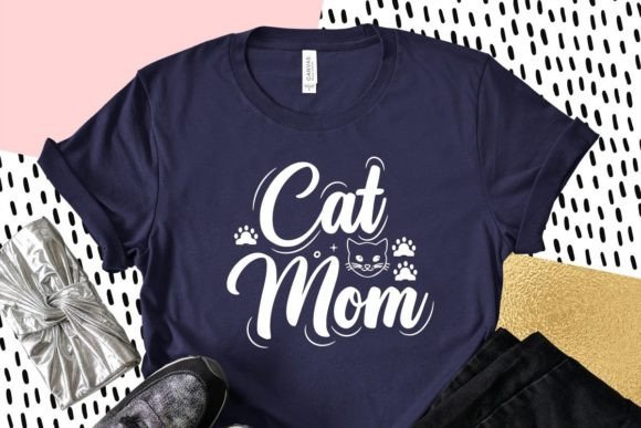 Cat Mom Typography Quotes Design Review