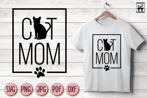 Cat Mom with Cat Silhouette Embroidery Design Review