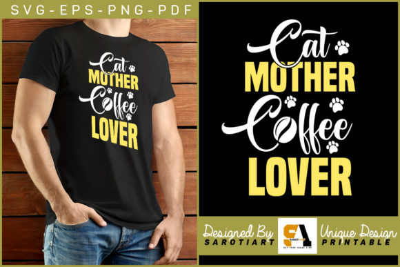 Cat Mother Coffee Lover Funny T-shirt Review