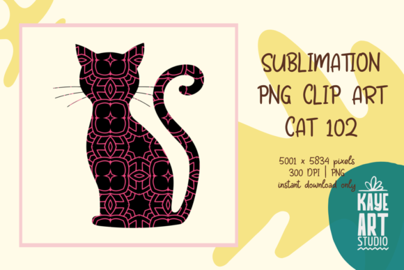 Cat Sublimation PNG Clip Art 102 Review