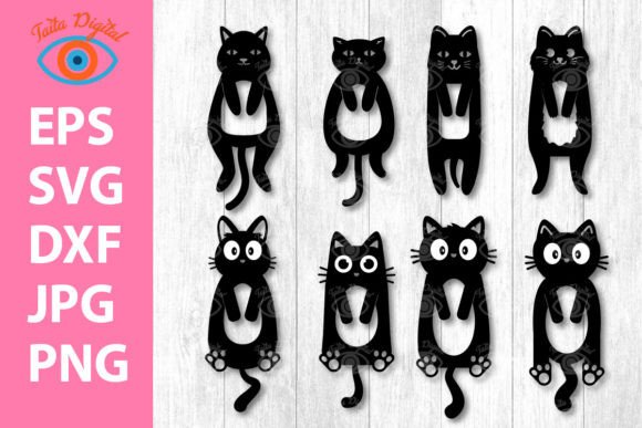 Cute Black Cat Bookmark Design Review