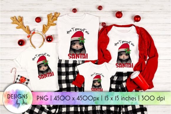 Cute Kitten in Santa Hat Christmas PNG Review