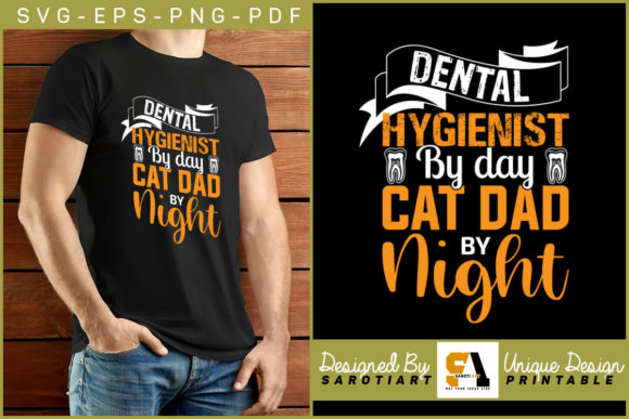 Dental Hygienist Cat Dad by Night Design Review