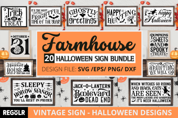 Farmhouse Halloween Round Svg Bundle Review