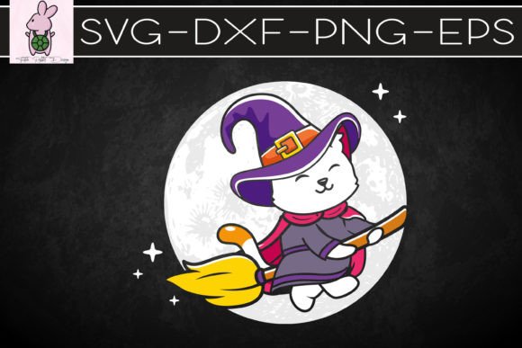 Funny Cat Flying Witch Embroidery Design Review