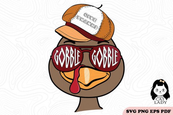Give Thanks Gobble Thanksgiving SVG PNG Review