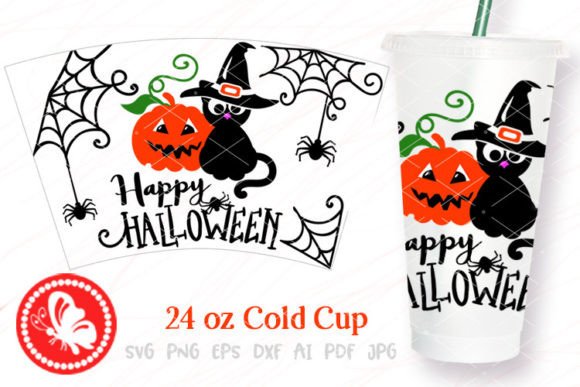 Halloween Cat Pumpkin Jack O Lantern Design Review