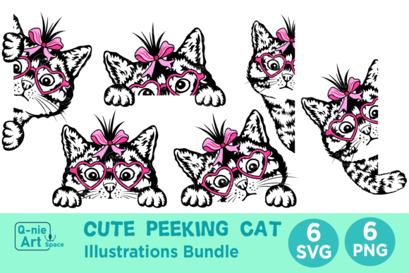 Peeking Cat Face with Ribbon Glasses Review