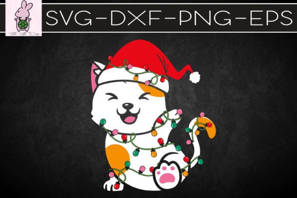 Santa Cat Christmas Light Funny Embroidery Design Review