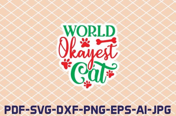 World Okayest Cat Stickers Design Review